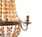 Hello Honey® 38" Brown Rustic Metal and Draped Wood Bead Chandelier